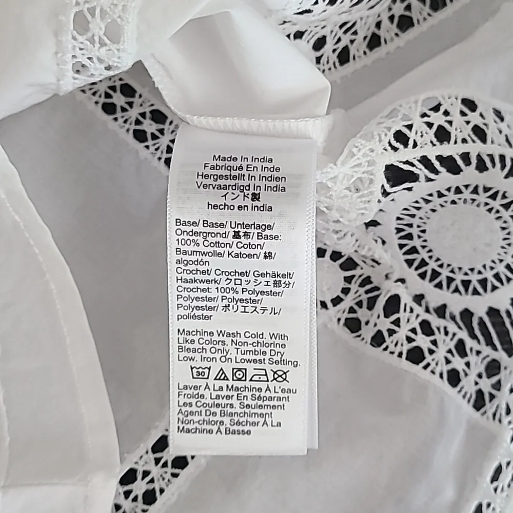 NWT J. Crew Gamine eyelet-trim shirt